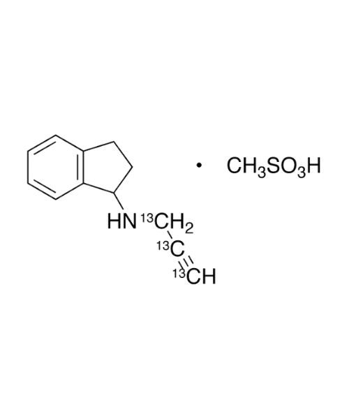 Rasagiline 13C3 Mesylate (Racemic)
