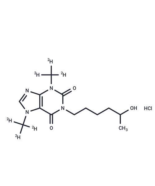 1-(5-hydroxyhexyl)-3,7-dimethylxanthine d6, pentoxyfylline metabolite 2 d6