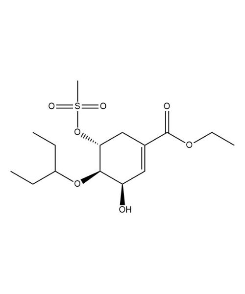 (3R,4R,5R)-4-(1-Ethylpropoxy)-3-hydroxy-5-[(methylsulfonyl)oxy]-1-cyclohexene-1-carboxylic Acid Ethyl Ester, Buy (3R,4R,5R)-4-(1-Ethylpropoxy)-3-hydroxy-5-[(methylsulfonyl)oxy]-1-cyclohexene-1-carboxylic Acid Ethyl Ester from Artis Biotech | ASTANDARDS