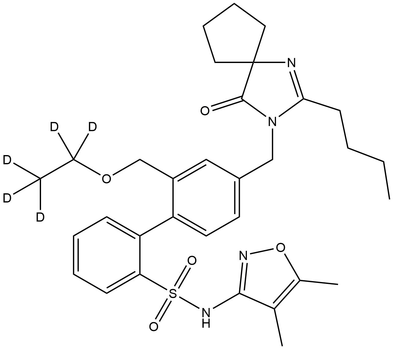 Sparsentan D5, CAS 1801597-09-0, Buy Sparsentan D5 from Artis Biotech | ASTANDARDS