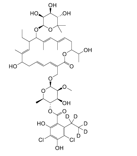 Fidaxomicin Metabolite OP1118 D5 