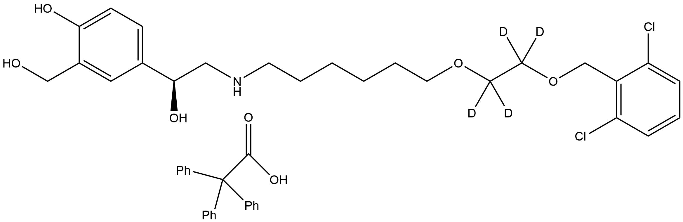 Vilanterol-d4 Triphenylacetic Acid Salt