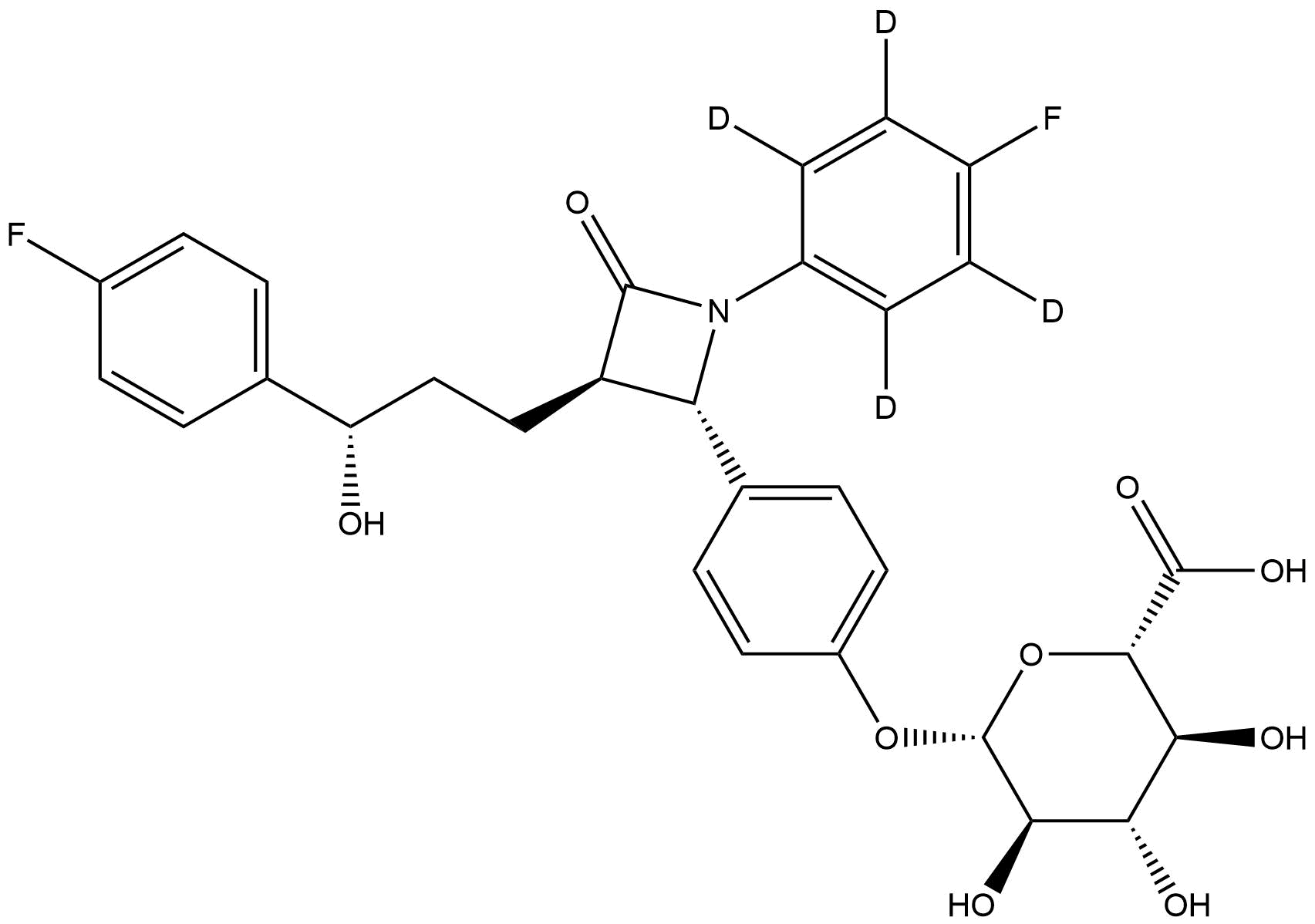Ezetimibe phenoxy glucuronide D4