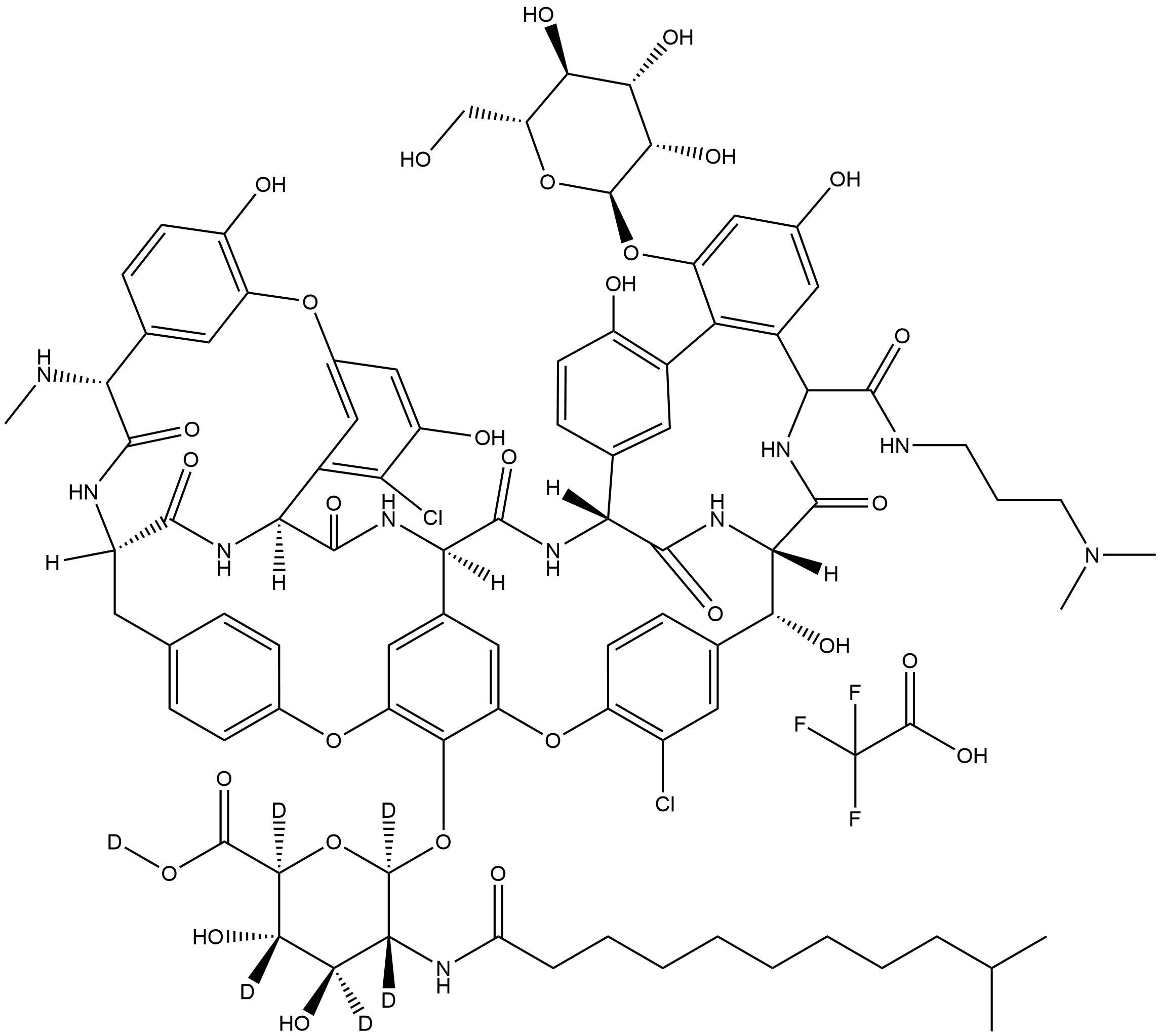 Dalbavancin D6 trifluroacetate salt