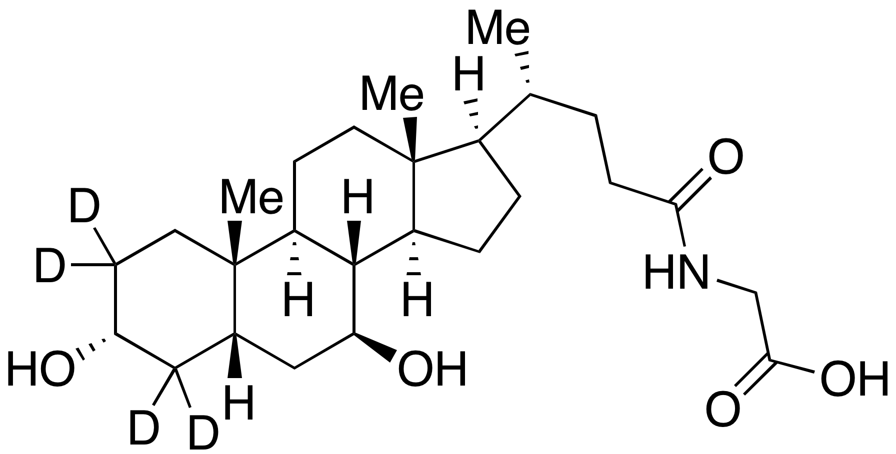 Glycoursodeoxycholic Acid D4, CAS 2044276-17-5, Buy Glycoursodeoxycholic Acid D4 from Artis Biotech | ASTANDARDS