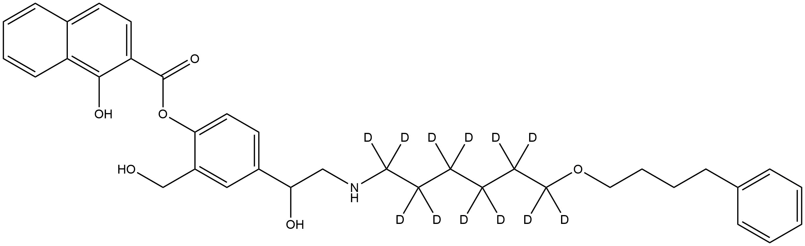 Salmeterol D12 Xinafoate Salt , CAS NA, Buy Salmeterol D12 Xinafoate Salt  from Artis Biotech | ASTANDARDS