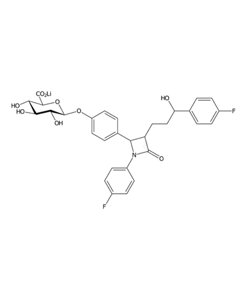(R,S)-Ezetimibe phenoxy-Beta-D-glucuronide lithium salt