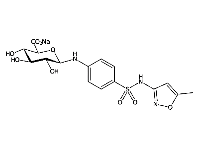 Sulfamethoxazole N4-beta-D-glucuronide sodium salt