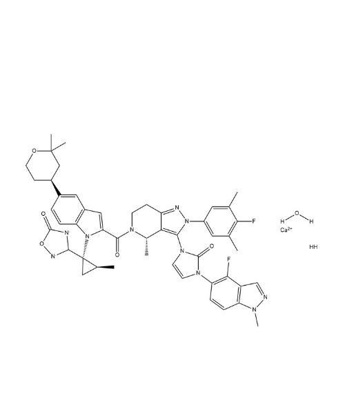 Orforglipron hemicalcium hydrate