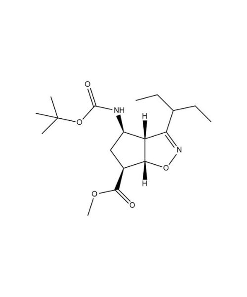 (3aR,4R,6S,6aS)-methyl 4-((tert-butoxycarbonyl)amino)-3-(pentan-3-yl)-4,5,6,6a-tetrahydro-3aH-cyclopenta[d]isoxazole-6-carboxylate