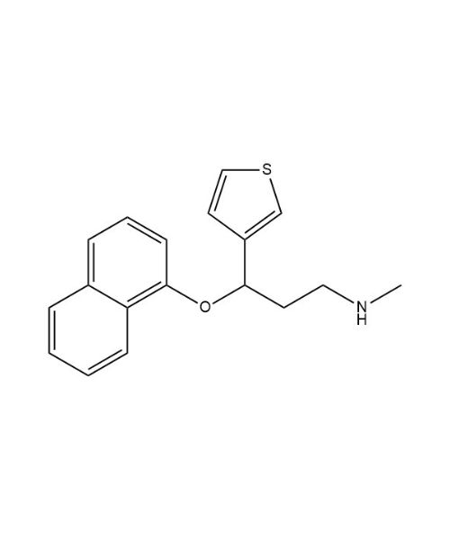 N-Methyl-3-(naphthalen-1-yloxy)-3-(thiophen-3-yl)propan-1-amine, Buy N-Methyl-3-(naphthalen-1-yloxy)-3-(thiophen-3-yl)propan-1-amine from ASTANDARDS | Artis Biotech